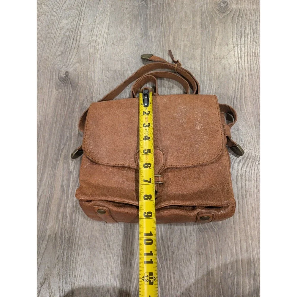 Officine Creative Brown Leather Crossbody Flap Messenger Handmade Italy Satchel